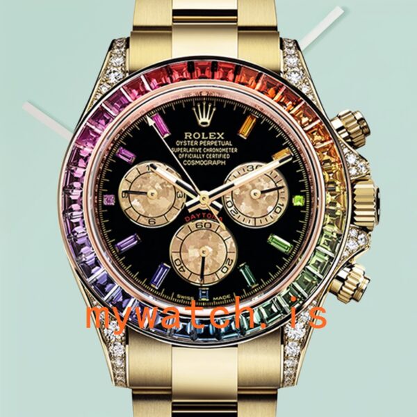 Rolex Daytona 40mm 116598 Mens Gold-tone Black Dial: A Timeless Masterpiece