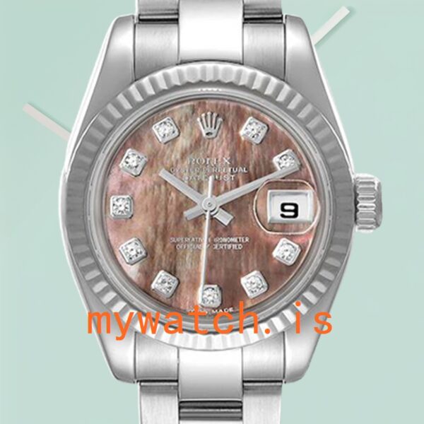 Rolex Datejust Ladies 179174 26mm Oyster Bracelet Black Mother of Pearl Dial: A Timeless Elegance
