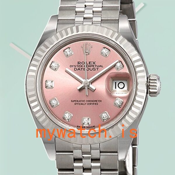 Rolex Datejust Ladies m279174-0003 28mm Pink Dial Silver-tone: Genuine vs. Replica
