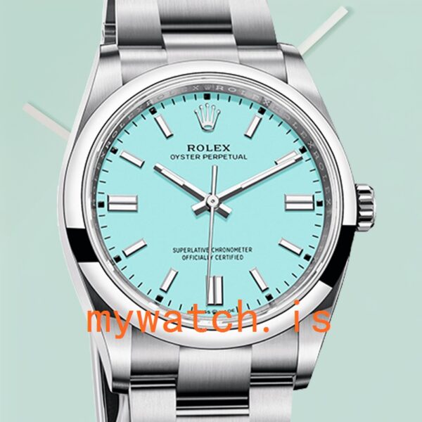 Rolex Oyster Perpetual Unisex m126000-0006 36mm Turquoise Blue Dial Automatic: Genuine vs. Replica