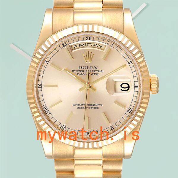 Rolex Day-Date Men’s 118238 36mm Champagne Dial: Luxury Meets Affordability