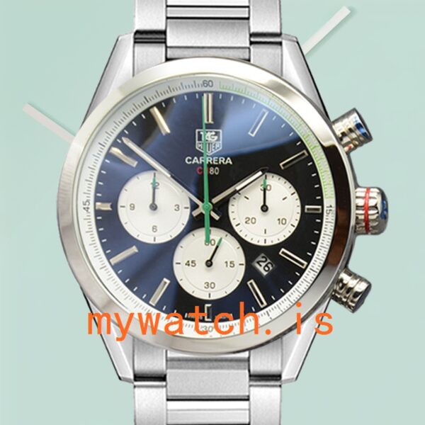 Tag Heuer Carrera 43mm Men CarreraBKSB-010 Black Dial Silver-tone: A Timeless Masterpiece