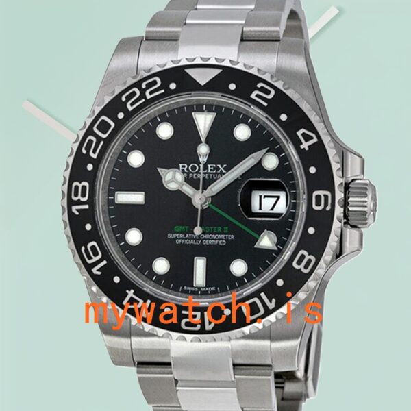 Rolex GMT Master II 40mm 116710LN Men’s Black Dial: Genuine vs. Replica