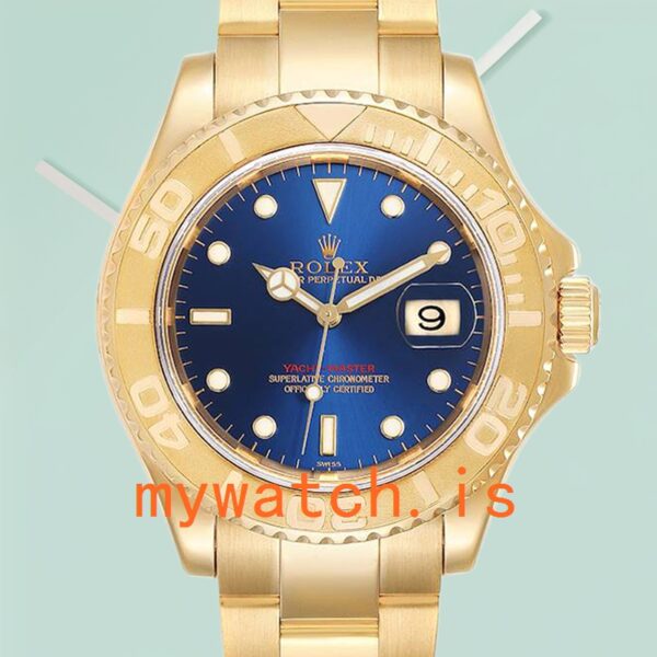 Rolex Yacht-Master 16628BLSO 40mm Men’s Gold-Tone Blue Dial: A Timeless Masterpiece