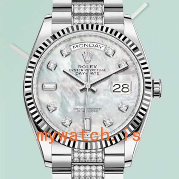 Rolex Day-Date m128239-0026 Mens 36mm President Bracelet Automatic: Genuine vs. Replica