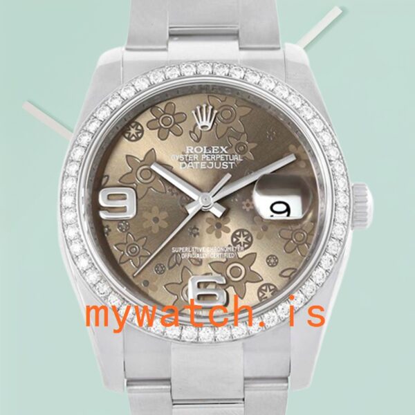 Rolex Datejust 116244BFAO 36mm Mens Diamond Bezel: Genuine vs. Replica Analysis